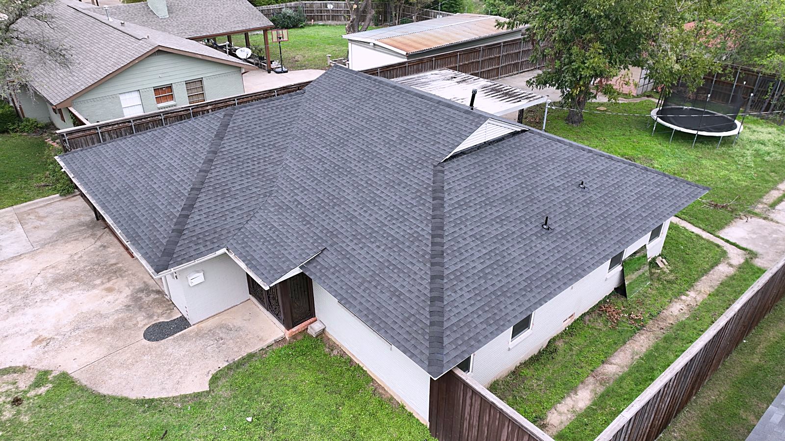 Reveles Roofing crew at work